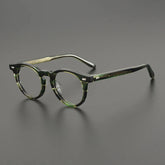 Wade Vintage Acetate Round Glasses Frame Round Frames Southood Striped Green